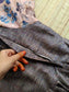 Kadhi silk - Double side zip  Maternity Maxi/Gown - Festival Collection - Kadhi blue