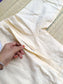 Cotton Maternity Midi/Gown / maxi - Full white ( full length cotton lining)
