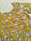 Block printed kalamkari cotton Maternity 2 pc chudidhar set [ Top with double side zip, and dupatta -Yellow flower