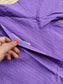 Cotton Maternity/Feeding Midi/Gown - Self Purple - (Chest part lining)