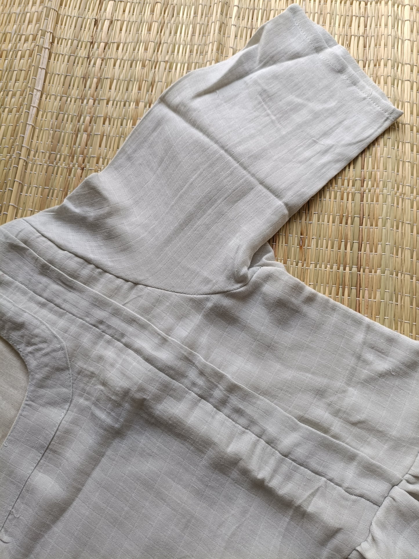 Premium  Muslin- Feeding/ Maternity Maxi/Gown - Cotton lining  / Double side zip  -Silver color