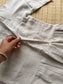 Premium  Muslin- Feeding/ Maternity Maxi/Gown - Cotton lining  / Double side zip  -Silver color