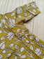 Block printed kalamkari cotton Maternity 2 pc chudidhar set [ Top with double side zip, and dupatta -Green flower