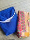 2 Pc set / Center zip kurti with Dupatta-  Normal /Feeding kurti - Ink Blue
