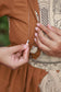Kalamkari cotton- Feeding/ Maternity Maxi/Gown - Cotton lining  / Double side zip- Brown with sandal