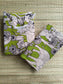 Block printed kalamkari cotton Maternity 2 pc chudidhar set [ Top with double side zip, and dupatta - Yazhi Green