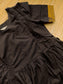 Chettinad Cotton -2 pc set -Maternity Maxi/Gown - Festival Collection -Full cotton lining- Double side zip with dupatta- Black and sandal