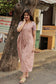 Butter silk Maternity Maxi/Gown - Festival Collection -Full cotton lining- Pastel Brown