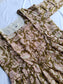 Cotton - Feeding/ Maternity Maxi/Gown - Cotton lining /Double side zip - Kalamkari Green statue