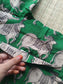 Block printed kalamkari cotton Maternity 2 pc chudidhar set [ Top with double side zip, and dupatta -  Green pichwai