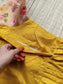 Soft silk - Double side zip  Maternity Maxi/Gown - Festival Collection - Golden Mustard