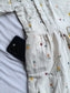 Premium Muslin- Feeding/ Maternity Maxi/Gown - Cotton lining /Double side zip - Mini Flower