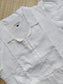Dobbi cotton - Feeding/ Maternity Maxi/Gown - Cotton lining /Center zip -Collar Self White - photoshoot/Baptism
