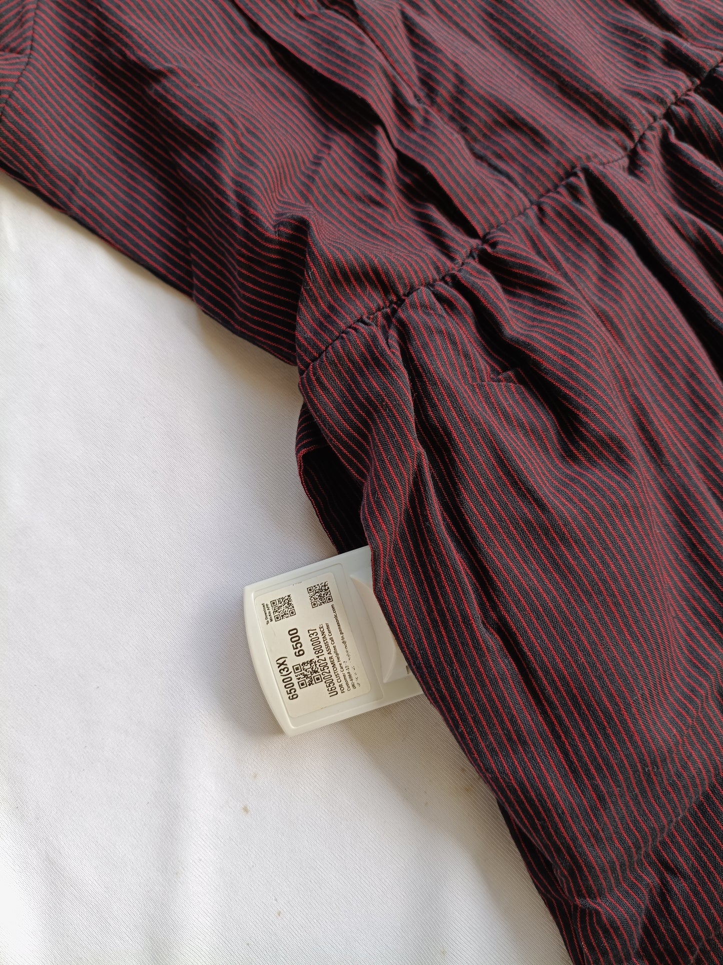 Prewashed handloom Cotton - Feeding/ Maternity Maxi/Gown - Cotton lining /Double side zip - Brown Stripe