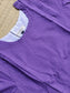 Cotton Maternity/Feeding Midi/Gown - Self Purple - (Chest part lining)