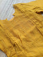 Raw Silk Maternity 2 Pc Chudidhar Set –Yellow line/Double side Zip (Side Open Top + Dupatta)