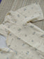Premium Muslin - Feeding/ Maternity Maxi/Gown - Cotton lining /Center zip -Collar Yellow with flower