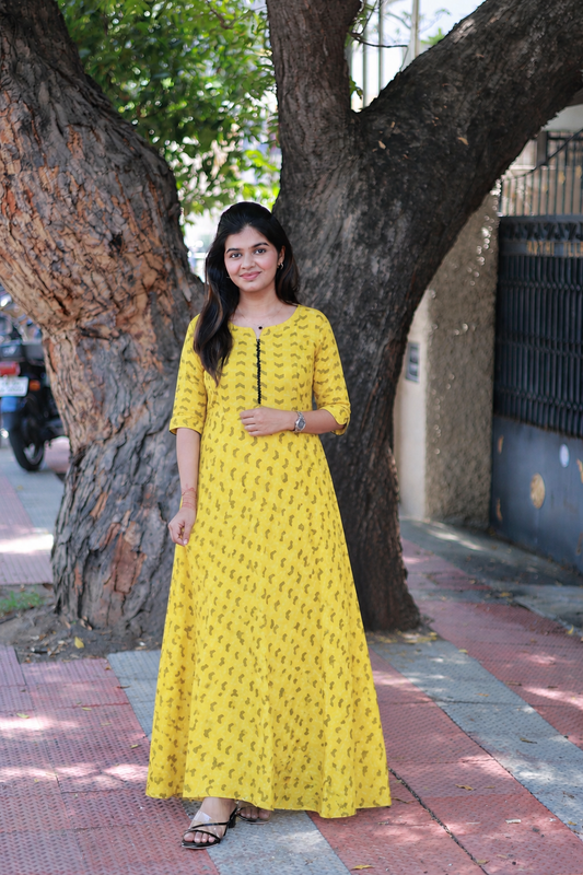 Maternity/Feeding Maxi - Lime Green - Double side Zips - last pc In XXL | 51 inches | Long maxi