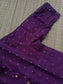 Raw silk Kurti/ Front 4 button operable( optional feeding) -used to Normal wear kurti - purple