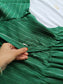 Cotton - Feeding/ Maternity Maxi/Gown - Cotton lining /Double side zip - Green line