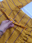 Cotton - Feeding/ Maternity Maxi/Gown - Cotton lining /Double side zip - Manjal and Blue elephant