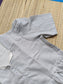 Prewashed handloom Cotton - Feeding/ Maternity Maxi/Gown - Cotton lining /Center zip -Collar White stripe