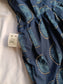 Cotton - Feeding/ Maternity Maxi/Gown - Cotton lining /Double side zip  - Blue Chakara
