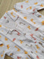 Premium Muslin - Feeding/ Maternity Maxi/Gown - Cotton lining /Center zip -Collar multi color animals