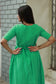 Premium Muslin- Feeding/ Maternity Maxi/Gown - Cotton lining /Double side zip - Parrot Green