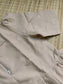 Prewashed Handloom Jamdani - Maternity / Feeding - Maxi/Gown - Cotton Lining - Center zip- Collar Half white