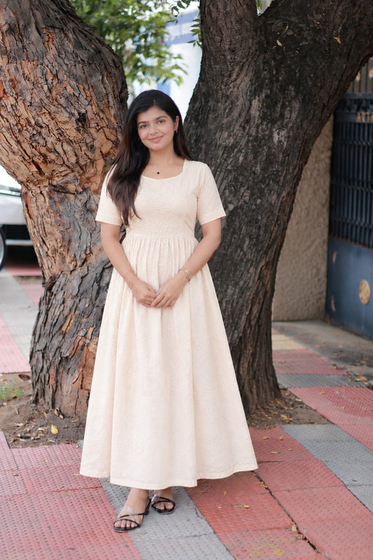 Maternity |  Feeding Maxi| Gown - Full cotton lining- Extremely lightweight - Photoshoot maxi - with Kalamkari Dupatta