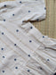 Prewashed Premium South Cotton | Casual | Maternity Dress | Center zip | White and Blue butta