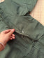 Prewashed pure Cotton checks / Maternity 2 pc Coordset [ Top with double side zip, and Pant] - Small checks Green
