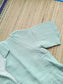 Premium Muslin - Feeding/ Maternity Maxi/Gown - Cotton lining /Center zip -Collar pista green