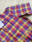 Madras checks Cotton - Feeding/ Maternity Maxi/Gown - Cotton lining /Center zip -Small check s Multi color