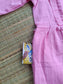Premium Muslin- Feeding/ Maternity Maxi/Gown - Cotton lining /Double side zip - Light Pink