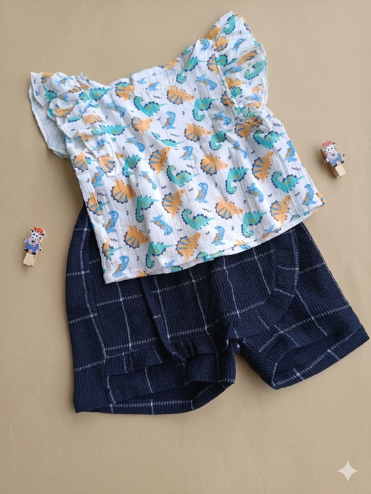 4 to  5 Years Girl baby Coord set dress- Cotton  ( Pack of two)
