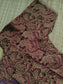 Kalamkari Cotton  A line Maternity Feeding Kurti /Center Zip(Dress length 45 inches)- Violet leaf
