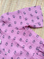 Premium Muslin - Feeding/ Maternity Maxi/Gown - Cotton lining /Center zip -Collar pink and black elephant