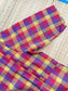 Madras check/ cotton Maternity 2 pc chudidhar set [ Top with double side zip, and Pant- Small color checks