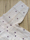 Onam special  Maternity 3 pc chudidhar set [ Top with double side zip, pant and dupatta ] -White and Purple butta