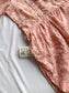 Cotton - Feeding/ Maternity Maxi/Gown - Cotton lining /Double side zip - Pink Floral