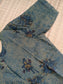 Kalamkari Cotton  A line Maternity Feeding Kurti /Center Zip(Dress length 45 inches)- Blue line