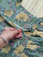 Viscose rayon - Feeding/ Maternity Maxi/Gown - Cotton lining /Double side zip -Green Tree