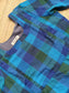 Madras check/ cotton Maternity 2 pc chudidhar set [ Top with double side zip, and Pant- Self blue checks