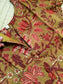 Kalamkari Cotton  A line Maternity Feeding Kurti /Center Zip( Dress length 45 inches)- Orange flower