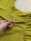 Mul Mul Cotton - Feeding/ Maternity Maxi/Gown - Cotton lining /Double side zip -   Green Checks