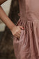Butter silk Maternity Maxi/Gown - Festival Collection -Full cotton lining- Pastel Brown