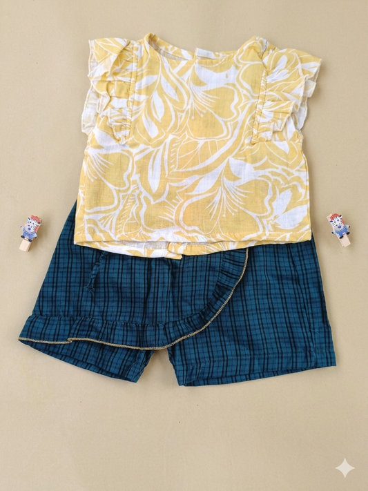 4 to  5 Years Girl baby Coord set dress- Cotton  ( Pack of two)