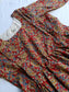 Cotton - Feeding/ Maternity Maxi/Gown - Cotton lining /Double side zip - Rust Red Kalamkari
